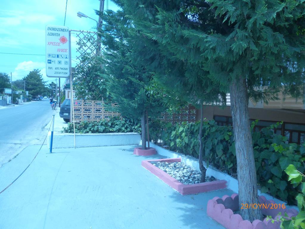 Golden Sun Rooms Pyrgi Thermis Exterior photo